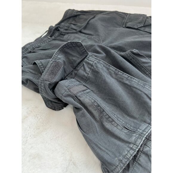 New PACSUN Size S Baggy Marc longline cargo shorts with Pockets Grey - Picture 7 of 10